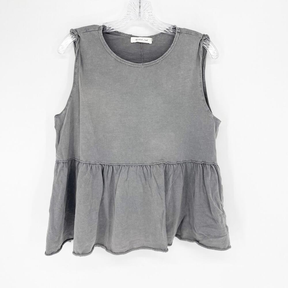 Mustard Seed Peplum Tank Top Size Small